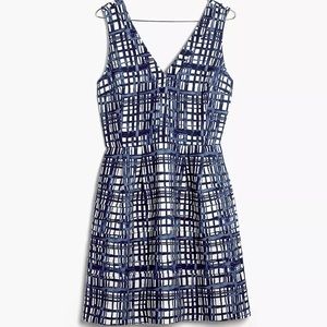 NWOT Madewell Midnight Dress in Brushstroke Plaid